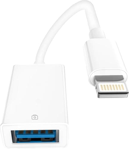 Image of Lightning to USB Adapter,iPhone to USB OTG Adapter [MFi Certified] usb Lightning Adapter for iPhone14 13 12 X 8 7 iPad, iPad USB adapter Data Sync Support Connect Dongle Camera Card Reader Mouse Drive