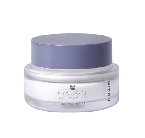Image of MIZON Hyalugen Le Lift Cream with Hyaluronic Acid and Marine Collagen Deep Hydration Total Care Youthful Skin Revitalizing Korean Skincare (1.69 oz)