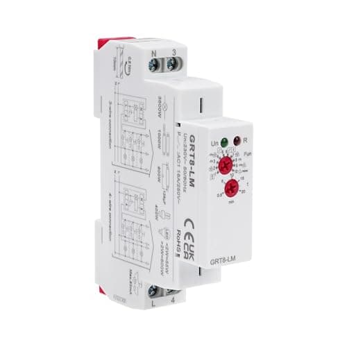 Image of Wattive Time Relay Staircase Automatic AC 230 V Stair Light Timer Switch DIN Rail Delay Relay Stair Light Time Switch Timer Switch Staircase Relay