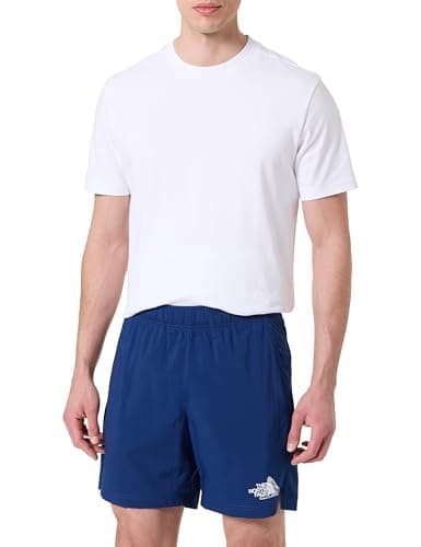Image of The North Face Men's 24/7 7In Graphic Reg Shorts, Estate Blue, M