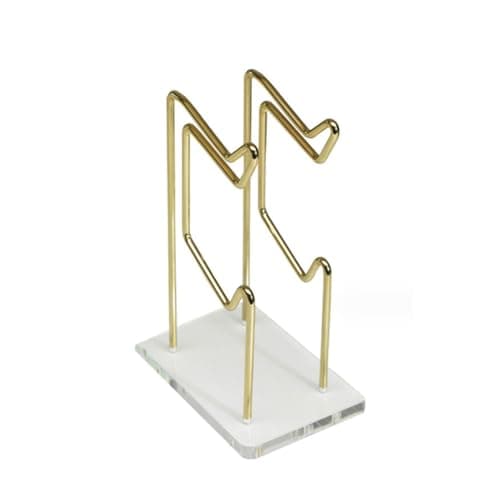 Image of ARFUKA 2-Tier Universal Game Controller Headset Holder Stand, Dual Controller Holder, Gaming Accessories for Desktop Gamer, Gold, Metal