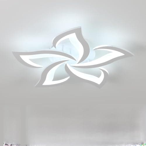 Image of Comely LED Ceiling Light Dimmable, Ceiling Lamp with Remote Control, 40W 4700LM 3000K~6500K Φ60cm, Acrylic Modern Ceiling Light for Bedroom Living Room, Dia60cm