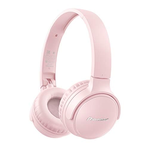 Image of Pioneer S3 Wireless On-Ear Bluetooth 5.0 Headphones (Foldable 25 Hour Battery, Quick Charge, Hands-Free Function, Volume Control) – Pink