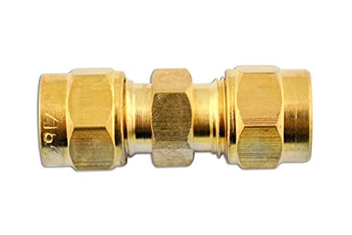 Image of Connect 31178 Brass Straight Coupling 3/16in 10pc