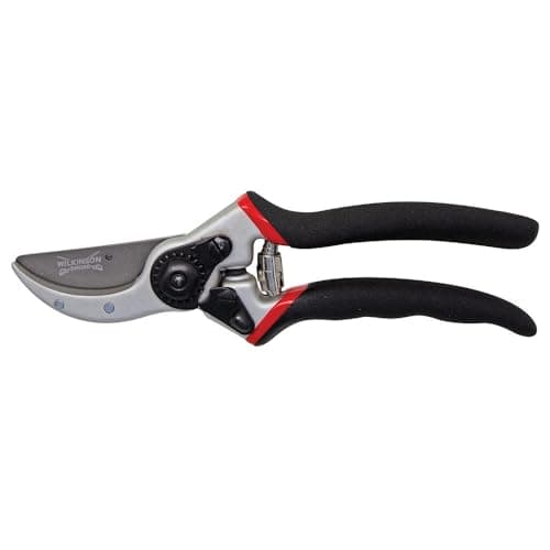 Image of Wilkinson Sword Bypass Pruner, Straight Head, Graphite Non-Stick Coated Blades, Dual Textured Grip (Straight - Bypass)