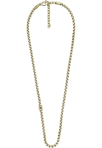 Image of FOSSIL 32022886 Men's Necklace Stainless Steel, Length: 45cm + 2.5cm + 2.5cm, Stainless Steel, No Gemstone