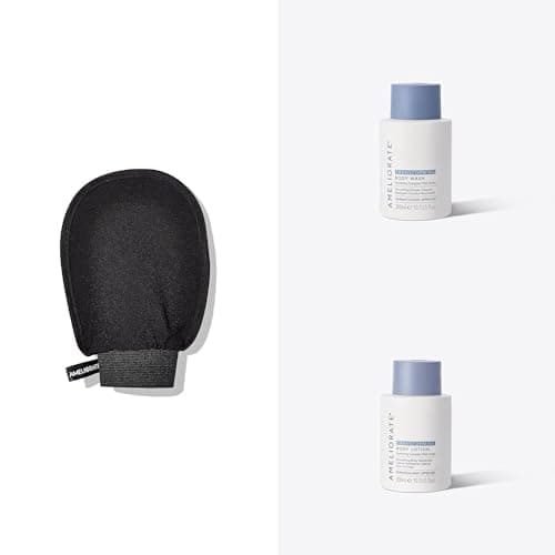 Image of AMELIORATE Transforming Bundle | Mitt | Body Wash 300ml | Body Lotion 300ml | For Keratosis Pilaris (KP), Rough, Bumpy Skin & Ingrown Hairs | LaH6