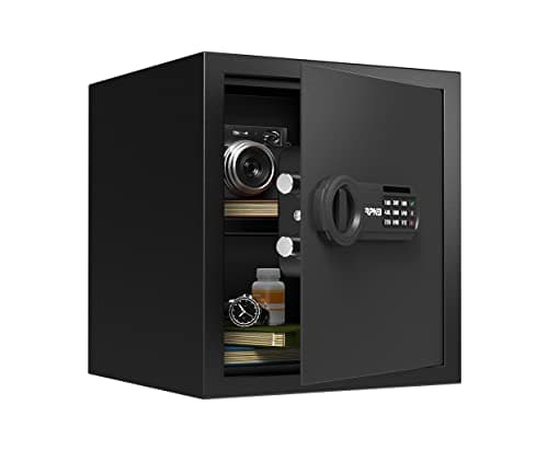 Image of RPNB Deluxe Safe and Lock Box, Money Box, Digital Keypad Safe Box, Perfect for Home Office Hotel Business Jewelry Cash Use Storage, 34L, Alloy Steel,Black