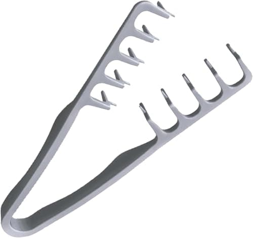Image of Texture Comb, Wide Tooth Combs, Styling Comb with Texture, Curly Hair, Charming Volume Hair Styling Tool, Seam Cover Pony Combs, Lightweight Care Accessories, Ideal for Curly Hair (grey)