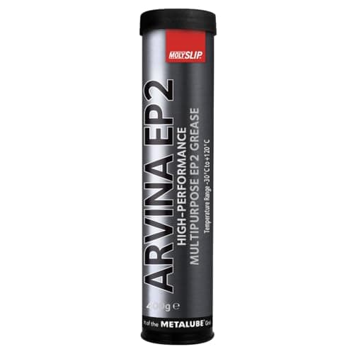 Image of Molyslip ARVINA EP2 Multi-Purpose Grease Cartridge 400g - High Performance, High Temp Protection - Tube