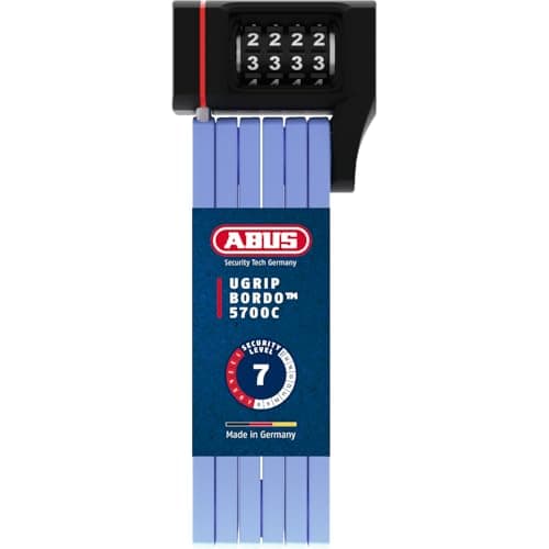 Image of ABUS Bordo uGrip 5700C SH folding lock with bracket - Bicycle lock with combination code and 5 mm thick bars - security level 7