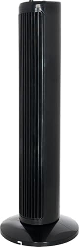 Image of Bremmer 29 Inch Tower Fan, 70 Degree Oscillating Cooling Fan, 3 Speed Settings, 50 Watt Power, 50dB Quiet Operation, Freestanding - Black