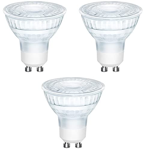 Image of Energetic GU10 LED Light Bulb, 5.3W, 450 Lumens, Warm White 2700K - 3 Pack
