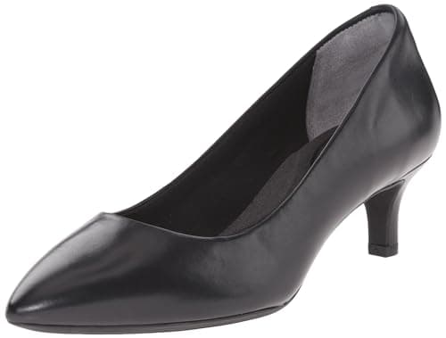 Image of Rockport Women's Kalila Pump, Black Leather, 7 UK