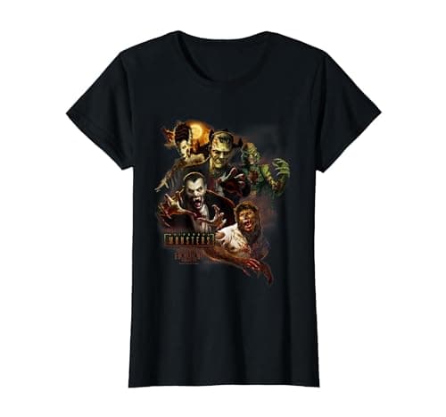 Image of Halloween Horror Nights Universal Monsters T-Shirt, Women, Black, XX-Large