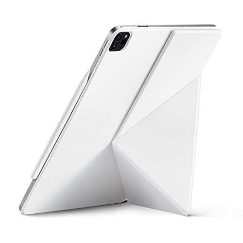 Image of PITAKA Case for 11 iPad Air 2026/2025/2024, 11 iPad Pro 2022/10.9 iPad Air 2022, Magnetic iPad Stand and Slim Folio Cover, 4 Viewing Angles with Apple Pencil Holder [MagEZ Folio 2] White
