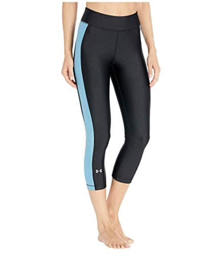 Image of Under Armour UA Heatgear, Three Quarter Leggings Made from Ultralight Fabric, Fast-Drying Workout Leggings for Women Women