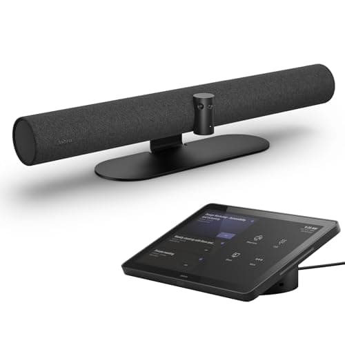 Image of Jabra PanaCast 50 VBS UC - Full 180° 4K panoramic view, intelligent zoom, Intelligent Meeting Features, 4 Powerful Speakers, Microphones with Touchscreen Tablet