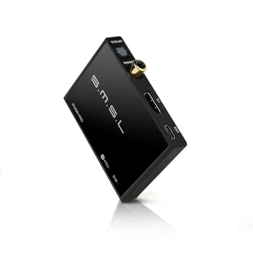 Image of SMSL PO100 PRO MQA DDC, XU316 DSD512 PCM32Bit/768kHz Digital to Analog Audio Converter, Type-C USB to IIS/Optical/Coaxial Portable USB Interface for Phone/PS5/Switch/TV