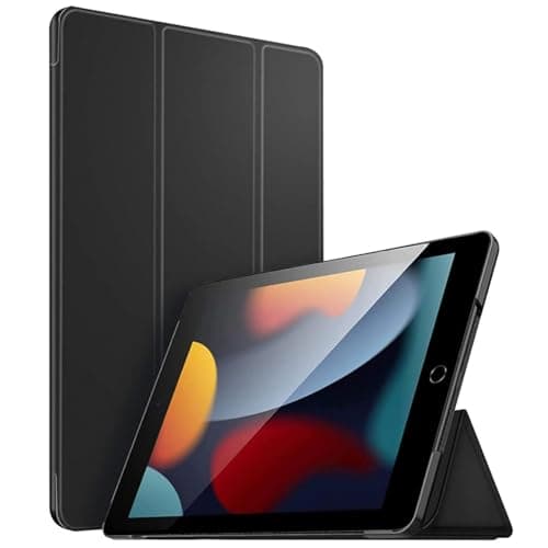 Image of For Apple iPad 10.2 inch 9th/ 8th/ 7th Generation, Smart Magnetic Stand Case, Leather Cover with Magnetic Closure, Anti-Scratch and Lightweight Case (2021/2020/2019) (Black)