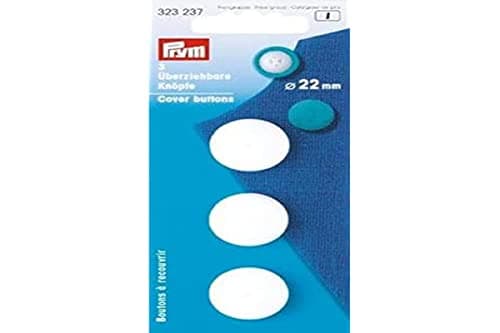 Image of Prym - Prym Plastic White (23mm) Cover Buttons - 1 Unit