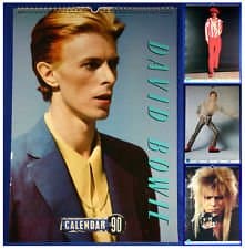 Image of David Bowie 1990 Calendar Calendar