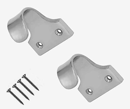 Image of TERF® Traditional Polished Chrome Sash Lift Heavy Duty Sash Window Lift Pull Sliding Handle Including Fixing Screw - Pack of 2