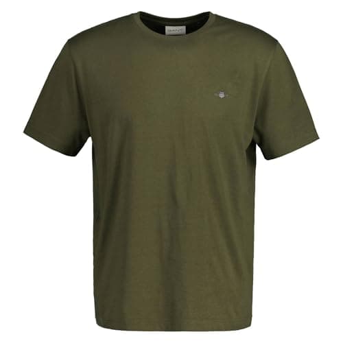 Image of GANT Men's Reg Shield SS T-Shirt, Juniper Green, L