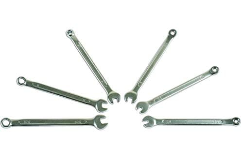 Image of Laser 7265 Miniature Combination Spanner Set 6pc, Silver
