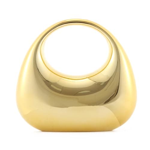 Image of LHHMZ Women’s Acrylic Evening Handbag Unique Moon Shape Clutch Bag Top-handle Shoulder Bag for Wedding Party Cocktail