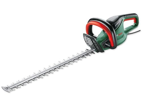 Image of Bosch Home and Garden 06008C0501 Bosch Universal HedgeCut 50 Hedge Trimmer (480 Watt, Blade Length: 50 cm, for Medium Hedges, Blade Distance: 26 mm, in Box)