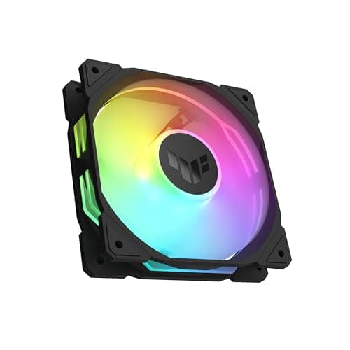 Image of ASUS TUF Gaming TR120 ARGB Single Pack Black Edition 120mm Fans (28mm Frame, 3.3mm High Static Pressure H2O, Dual Layer LED Matrix, Aura Sync, PWM Fan Control)