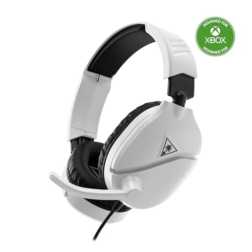 Image of Turtle Beach Recon 70 White Xbox Wired Gaming Headset. Officially Licensed for Xbox Series X or S and Xbox One