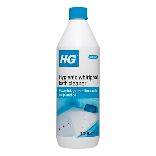 Image of HG Hygienic Whirlpool Bath Cleaner, Naturally Formulated Jetted Bath Spa & Hot Tub Cleaner, Effective Jacuzzi Bath Cleaner, Removes Scale Grease, Soap, Oil & Odours - 1L