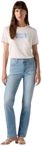 Image of Levi's Women's 314 Shaping Straight Jeans, Cool View, 25W / 30L