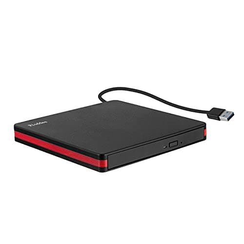 Image of Rioddas External CD Drive, USB 3.0 Portable CD/DVD +/-RW Drive Slim DVD/CD ROM Rewriter Burner for Laptop Desktop PC Windows and Linux OS Apple Mac Macbook Pro