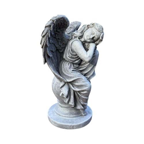 Image of Garden Ornament Magical Fairy Angel Cherub Home Decor Figurine Statue 31cm High