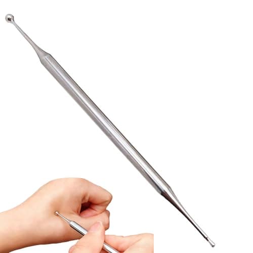 Image of DCYQAIN Dual-Head Stainless Steel Acupressure Tool, Manual Facial Reflexology Massage Pen, Portable Pressure Point Bar for Muscle Tension Relief & Full Body Wellness