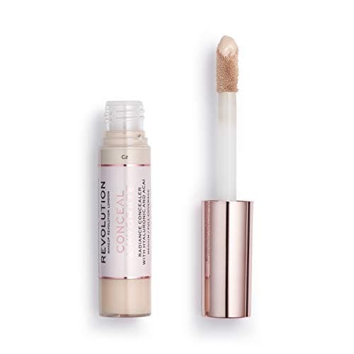 Image of Makeup Revolution Conceal & Hydrate Concealer, Lightweight Coverage & Hydrates Face, C2, 13g