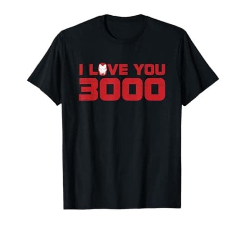 Image of Marvel Avengers: Endgame Iron Man I Love You 3000 Distressed T-Shirt