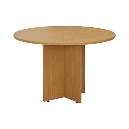 Image of Office Hippo Heavy Duty Meeting Boardroom Office Table, Oak, 110 x 110 x 73 cm