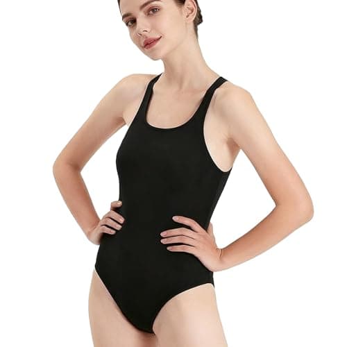 Image of InfiniZer One-Piece Swimsuits for Women One Piece Swimming Costume with Padded Bathing Suits Swimwear for Ladies Sports (XS, Black)