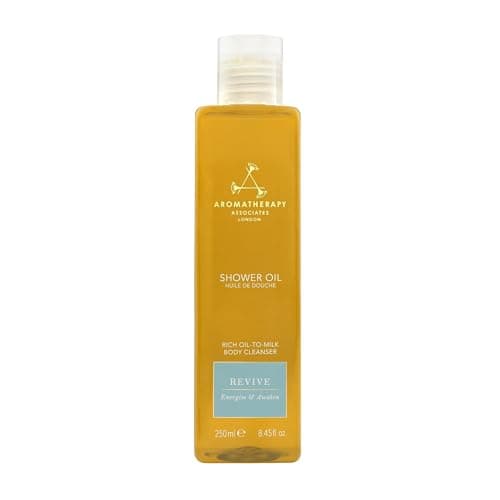 Image of Aromatherapy Associates Bath and Shower Oil, Luxury Spa, Natural Bath, Bath Oil, Vegan, Cruelty Free, Environment Friendly (250 ml (Pack of 1), Revive Shower Oil)