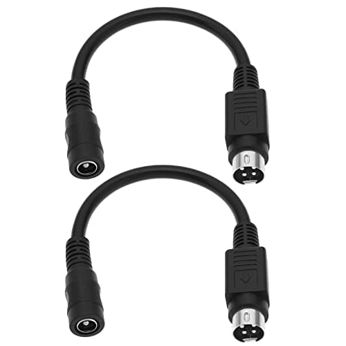 Image of EMSea 2Pcs DC5.5 x 2.1mm Female to 4 Pin Male Adapter Cord Power Cable DC to 4 Pin Power Cable Accessories for Hard Disk Video Recorders LCD TVs