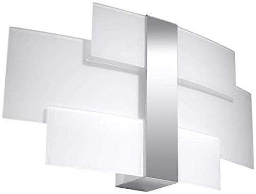 Image of SOLLUX Steel Lighting LED Light Bulb LED Light Shade Minimalist Design Easy Installation Wall Lamp Celia Chrome