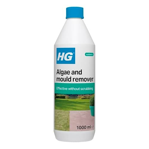 Image of HG Algae & Mould Remover | Concentrated Patio & Path Cleaner | Stone-Safe Biocide for Paving Slabs & Outdoor Areas | 1L