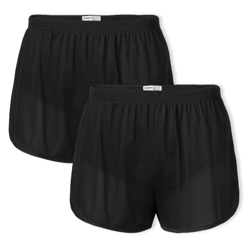 Image of SOFFE Men's Ranger Panty Running Short, Black (2 Pack), X-Large