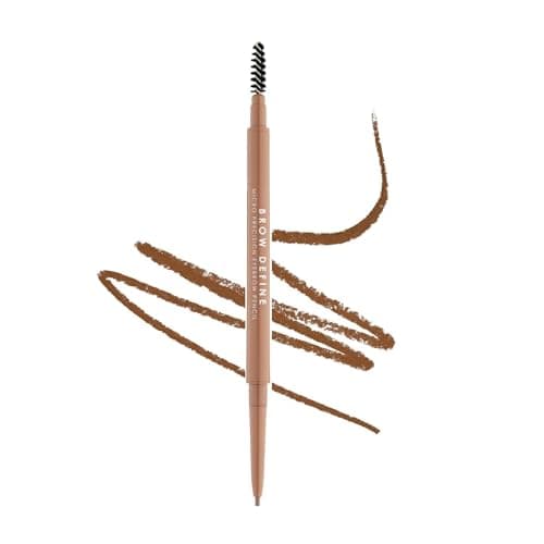 Image of MUA Makeup Academy Brow Define, Light Brown Micro Eyebrow Pencil with Spoolie Brush, For Light Brunettes or Dark Blondes (Pack of 1) - Vegan & Cruelty Free