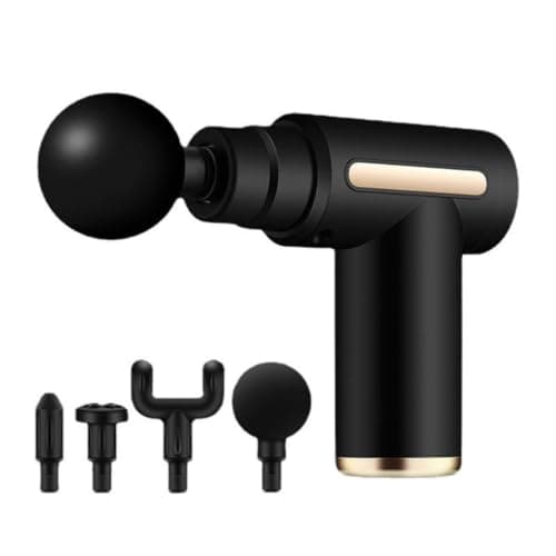 Image of Massage Gun for Pain Relief- Back/Neck/Shoulder/Foot Relaxation-Deep Tissue Muscles Massager- Best Gift On Christmas for Men/Women/Him/her- 4-in-1 Detachable Heads - 6 Speeds (Black)