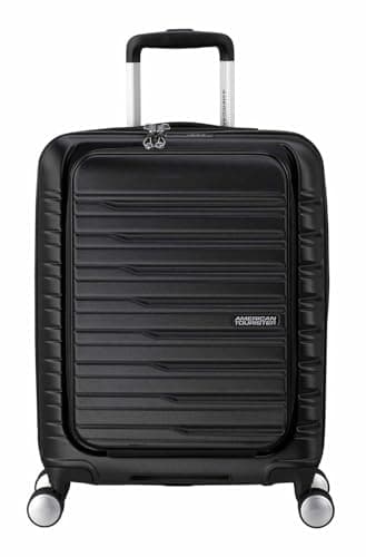 Image of American Tourister Flashline - Spinner S, Hand Luggage with Front Loading, 55 cm, 34 L, Black (Shadow Black)